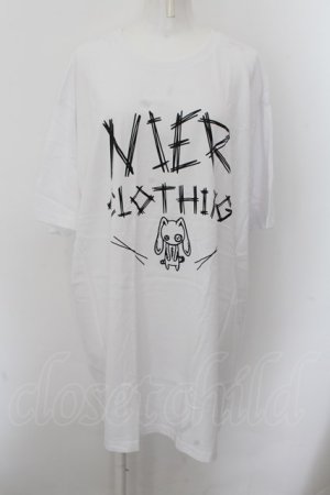 画像: NieR Clothing / NieRちゃんプリントBIG Tシャツ 3XL ホワイト O-24-10-08-016-PU-TS-OW-ZT325