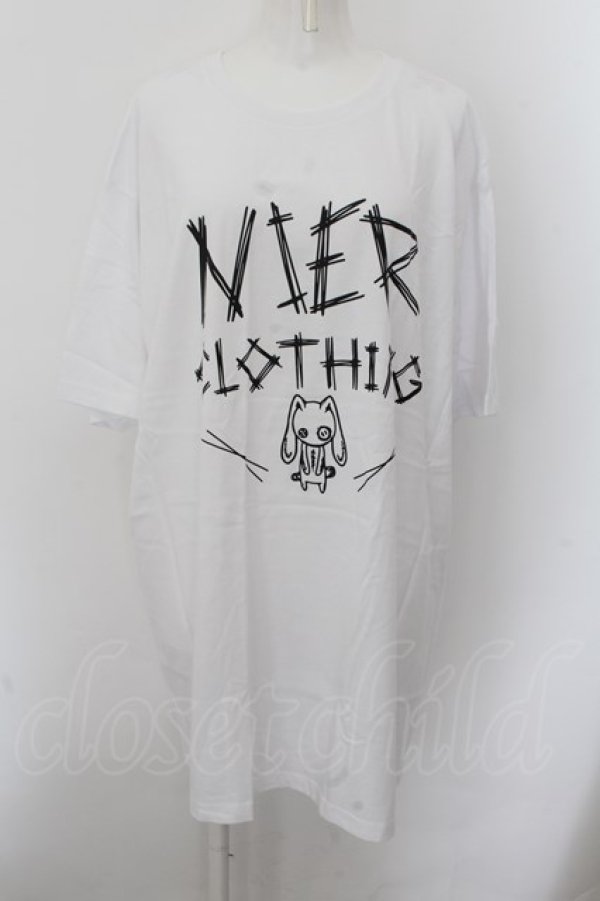 画像1: NieR Clothing / NieRちゃんプリントBIG Tシャツ 3XL ホワイト O-24-10-08-016-PU-TS-OW-ZT325 (1)