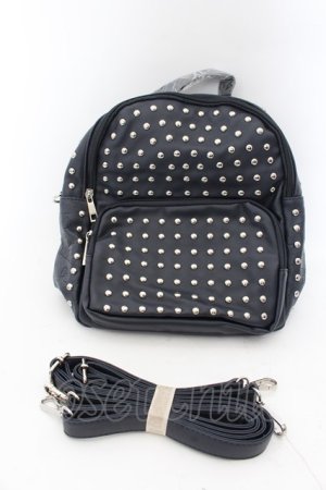 画像: NieR Clothing / 2WAY STUDS BACKPACK  ネイビー O-24-10-09-014-PU-BG-OW-ZT421