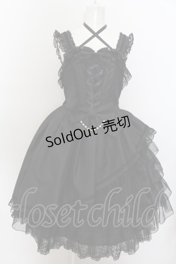 画像1: metamorphose / 【プラスサイズ】Dramatic Jewel Dress サイズ2 ブラック O-24-10-11-008-ME-OP-IG-OS (1)