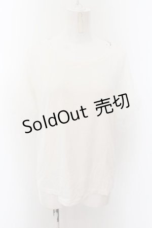 画像: axes femme / レーススリーブTシャツ M シロ O-24-10-11-103-AX-TO-IG-OS