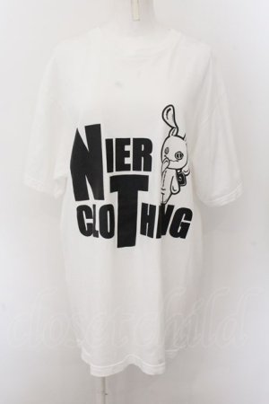 画像: NieR Clothing / プリント半袖CUTSEW XL ロゴ＆nierちゃん（ホワイト） O-24-10-22-048-PU-TO-OW-OS