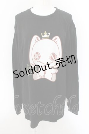 画像: NieR Clothing / NieRちゃんptカットソー XL ブラック O-24-10-22-051-PU-TO-OW-ZT324