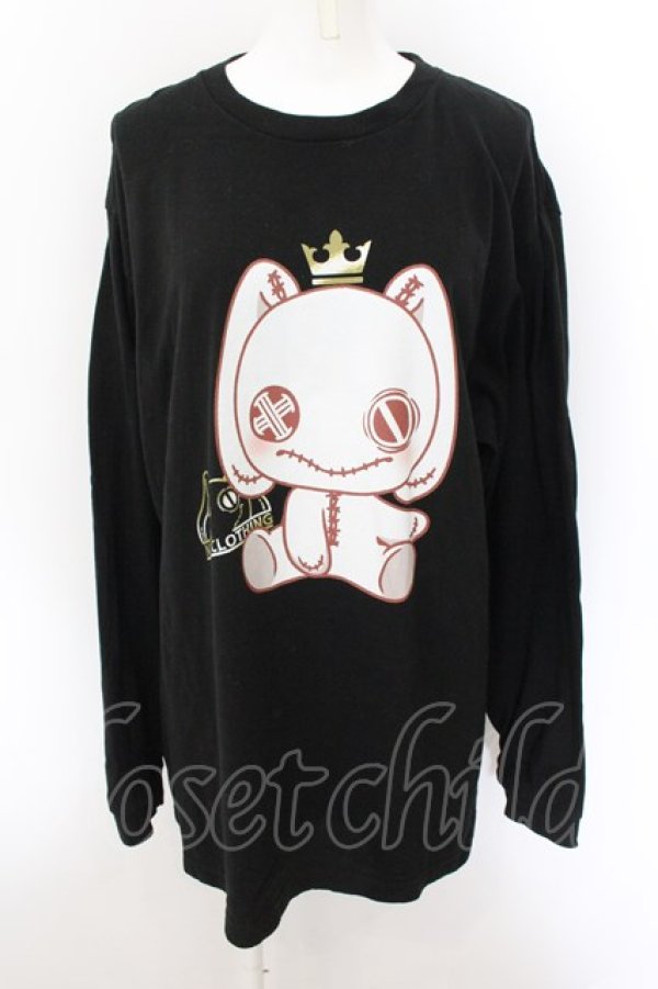 画像1: NieR Clothing / NieRちゃんptカットソー XL ブラック O-24-10-22-051-PU-TO-OW-OS (1)