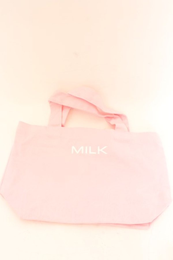 画像1: MILK / miniトート  ピンク O-24-10-23-038-ML-BG-OW-OS (1)