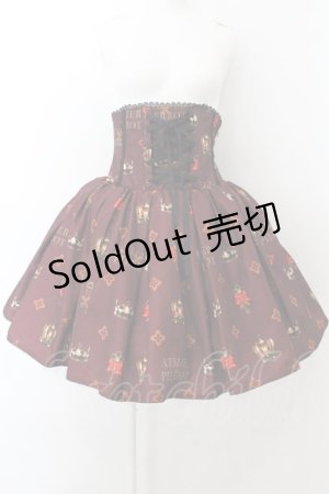 画像: ATELIER PIERROT / Royal Crownコルセットスカート  ボルドー O-24-10-25-107-EL-SK-OW-OS