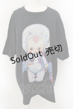 画像: LAND by MILKBOY / LAND×Ceriseコラボ BIG Tシャツ  ブラック O-24-10-26-020-MB-TO-OW-OS