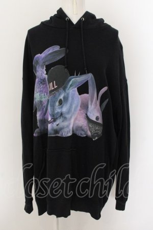 画像: MILKBOY / RIOT RABBITS HOODY 2XL ブラック O-24-10-26-021-MB-TO-OW-OS