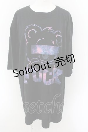 画像: MILKBOY / SPACE FUCK BEAR TEE  ブラック O-24-10-26-022-MB-TO-OW-ZT318