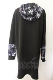 画像2: NieR Clothing / LONG HOODIE 【和柄九尾】  ブラック×パープル O-24-10-27-047-PU-TO-OW-OS (2)