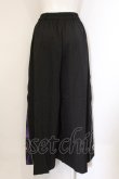 画像3: NieR Clothing / 2WAY SIDE ZIP WIDE PANTS【折り鶴】 F ブラック O-24-10-31-049-PU-PA-OW-ZI (3)