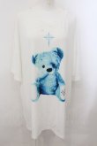 画像1: TRAVAS TOKYO / 2023 Furry bear BIG Tシャツ F ホワイトｘサックス O-24-11-07-062-PU-TS-YM-OS (1)