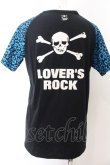 画像2: LOVER’S ROCK / レオパード切替Tシャツ F ブラック×ブルー O-24-11-08-053-PU-TS-IG-OS (2)