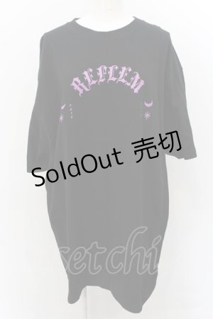 画像: REFLEM / Print Big Tシャツ  ブラック O-24-11-08-064-PU-TS-YM-OS