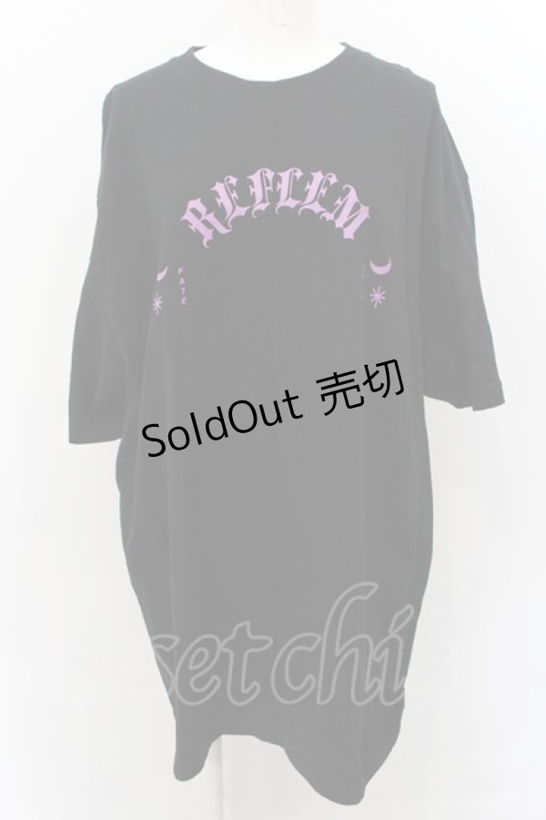 画像1: REFLEM / Print Big Tシャツ  ブラック O-24-11-08-064-PU-TS-YM-OS (1)