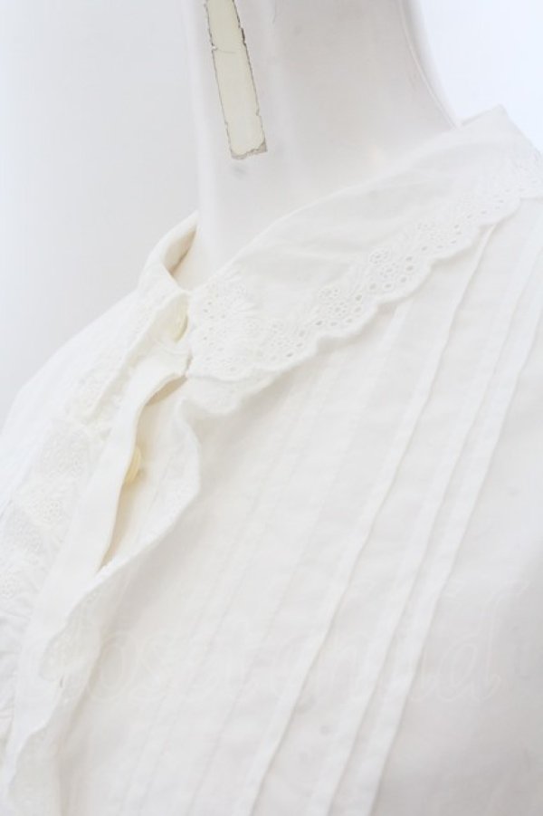 画像2: Jane Marple Dans Le Salon / Vintage Lace Collar Blouse M シロ O-24-11-25-083-JM-BL-OW-OS (2)