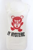 画像1: HYSTERIC GLAMOUR / ファックベアロングタンク  ホワイト O-24-11-28-050-PU-TO-IG-OS (1)