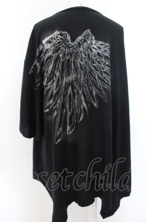 画像3: h.NAOTO / Angel Wings Super Size Tunic チュニック  ブラック O-24-11-28-061-HN-TO-IG-OS (3)