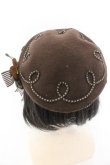 画像3: Angelic Pretty / Queen Chocolateベレー  ブラウン O-24-11-28-098-AP-AC-OW-ZT (3)