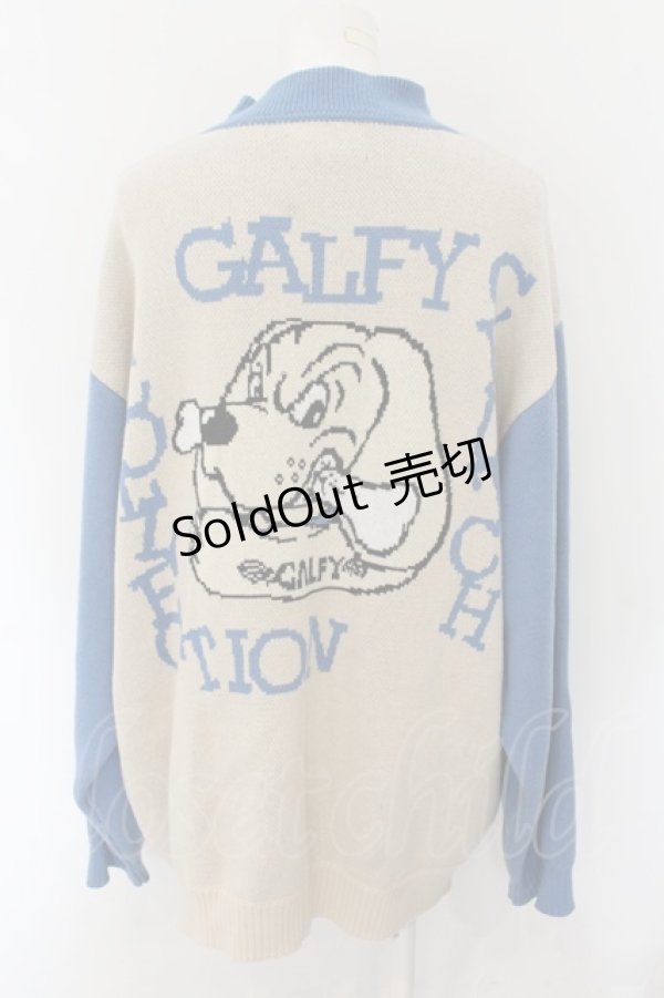 画像1: GALFY / 色渋ジップカーデ 大型犬（XL） ベージュ×ブラウン O-24-11-29-053-PU-TO-OW-OS (1)