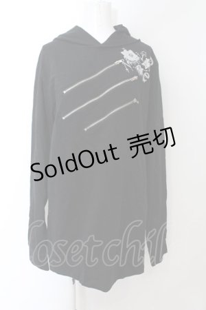 画像: NieR Clothing / 3ZIPパーカー  ブラック O-24-11-30-111-PU-TO-OW-OS