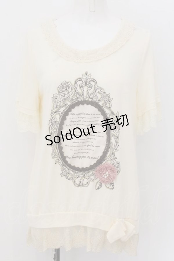 画像1: axes femme / 10th アニバーサリーTシャツ M キナリ O-24-12-06-014-AX-TO-OW-OS (1)