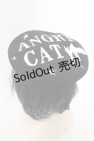 画像: HELL CAT PUNKS / angry catベレー 58ｃｍ ブラック O-24-12-12-071-PU-AC-OW-OS