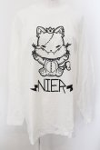 画像1: NieR Clothing / ミケプリントカットソー XL ホワイト O-24-12-14-035-PU-TO-IG-OS (1)