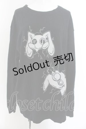 画像: NieR Clothing / NieRちゃんptカットソー 2XL 壁破壊（ブラック） O-24-12-18-061-PU-TO-OW-ZT