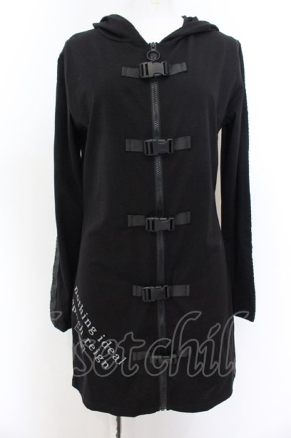 画像1: NieR Clothing / 5BUCKLE STYLISH ZIP OUTER F ブラック O-24-12-18-082-PU-TO-OW-OS (1)