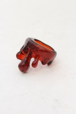 画像: Q-pot. / VAMPSコラボPoison Syrup Melt Ring M（13〜15号） クリアレッド O-24-12-22-009-QP-AC-OW-OS