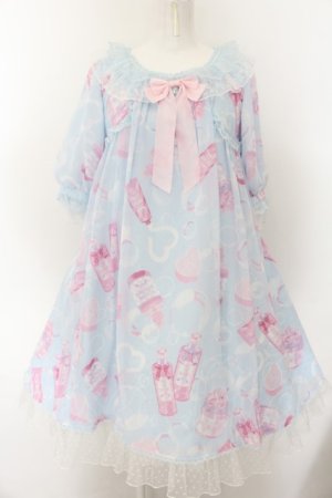 画像: Angelic Pretty / Lovely Bathroomワンピース  サックス O-24-12-25-064-AP-OP-IG-OS