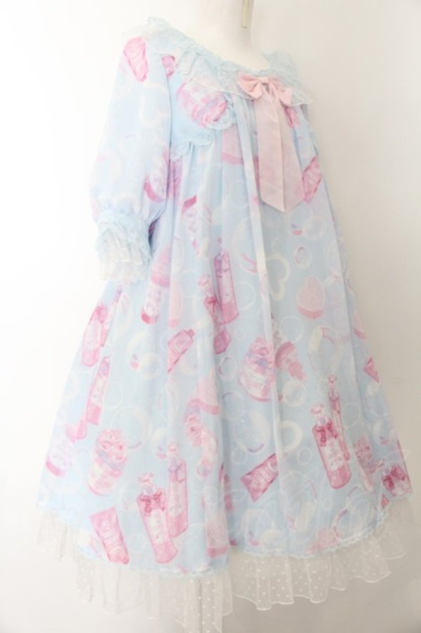 画像3: Angelic Pretty / Lovely Bathroomワンピース  サックス O-24-12-25-064-AP-OP-IG-OS (3)