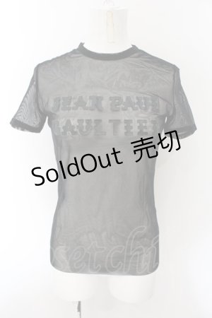 画像: Jean Paul GAULTIER CLASSIQUE / ロゴptパワーネットTシャツ 40 ブラック O-24-12-26-030-GO-TO-OW-OS