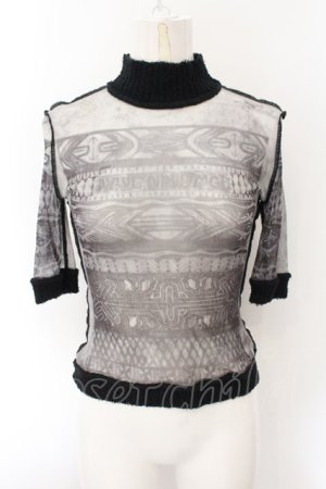 画像: Jean Paul GAULTIER FEMME / パイル切替パワーネットトップス 40 グレー O-24-12-26-033-GO-TO-OW-OS