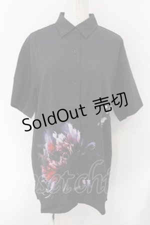 画像: NieR Clothing / DAHLIA SHIRT F ブラック O-25-01-07-052-PU-BL-OW-ZT277