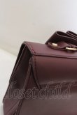 画像3: Amavel / Monogram Antique Ribbonバッグ  ボルドー O-25-01-10-096-CA-BG-IG-OS (3)