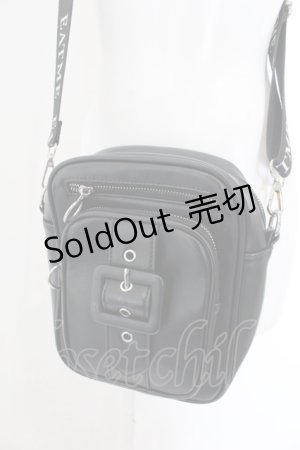 画像: EAT ME / ベルテッドショルダーBAG  クロ O-25-01-10-004-LO-BG-OW-OS