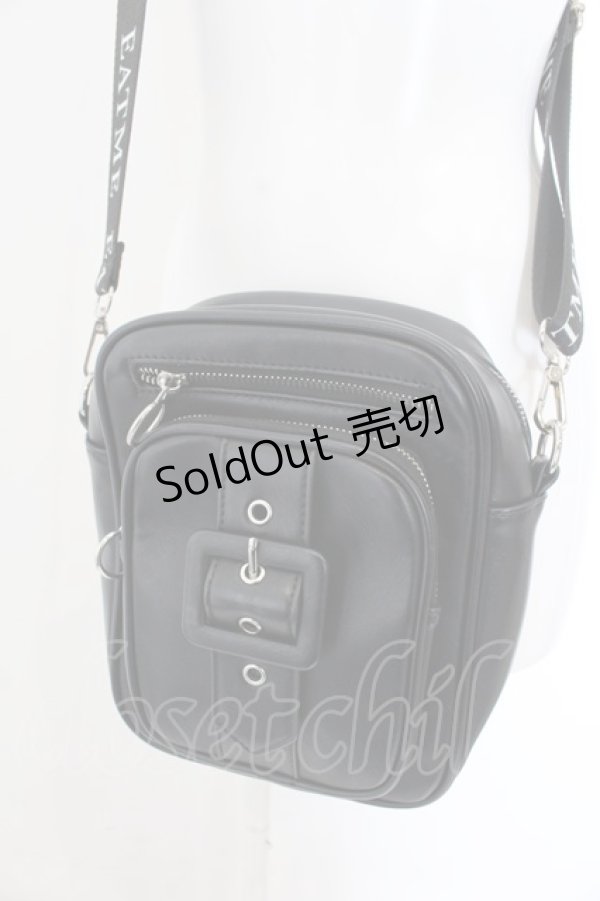 画像1: EAT ME / ベルテッドショルダーBAG  クロ O-25-01-10-004-LO-BG-OW-OS (1)