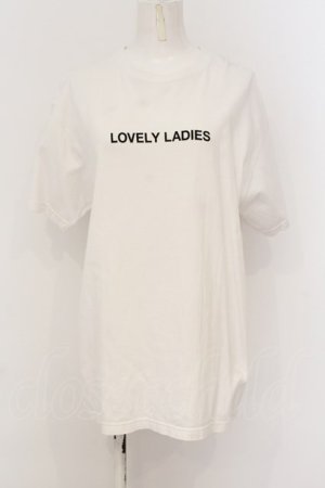 画像: Melt the lady / LOVEY LADIES Tシャツ Fの シロ O-25-01-15-044-PU-TS-IG-OS