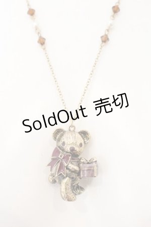 画像: axes femme POETIQUE / プレゼントベアーネックレス  アンティークゴールド O-25-01-17-016-AX-AC-OW-OS