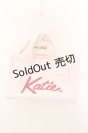 画像: Katie / KATIE LOGO canvas mini tote トートバッグ  ピンク O-25-01-17-030-LO-BG-IG-OS