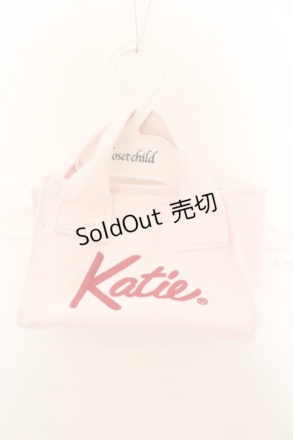 画像1: Katie / KATIE LOGO canvas mini tote トートバッグ  ピンク O-25-01-17-030-LO-BG-IG-OS (1)