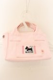 画像3: Katie / KATIE LOGO canvas mini tote トートバッグ  ピンク O-25-01-17-030-LO-BG-IG-OS (3)