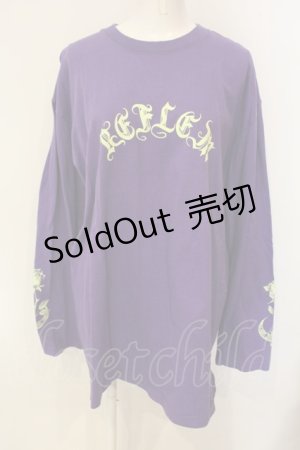 画像: REFLEM / 薔薇プリントL/S Tee/ロングスリーブカットソー F パープル O-25-01-21-065-PU-TO-OW-OS