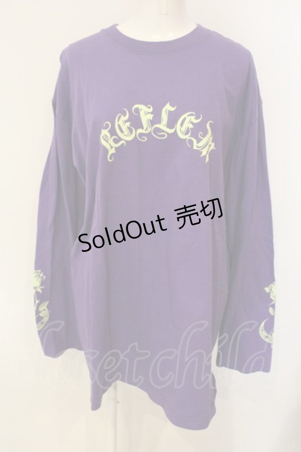 画像1: REFLEM / 薔薇プリントL/S Tee/ロングスリーブカットソー F パープル O-25-01-21-065-PU-TO-OW-OS (1)