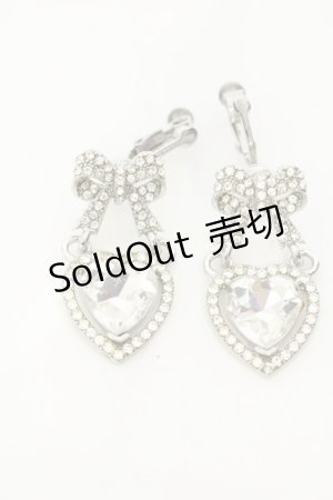 画像: Swankiss / SX ribbon bijou pierce ピアス  シルバー×シルバー O-25-01-22-010-CA-AC-IG-OS