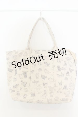 画像: Franche Lippee / SUGOIねこ図鑑BAG トートバッグ  アイボリー O-25-01-22-002-LO-BG-IG-OS