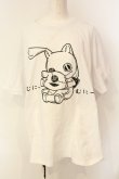 画像1: NieR Clothing / プリントTシャツ 3XL ホワイト むにーむにー O-25-01-23-055-PU-TO-IG-ZT300 (1)