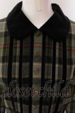 画像2: Jane Marple / Tartan check velvet trimming dress ドレス M グリーン O-25-01-25-080-JM-OP-IG-OS (2)